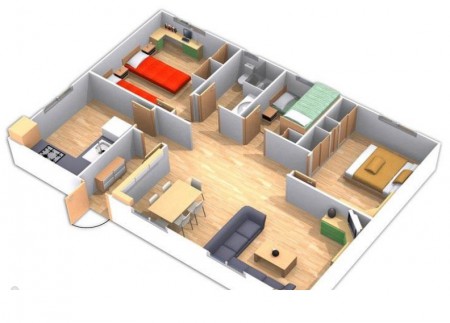 vivienda de 65 mt2
